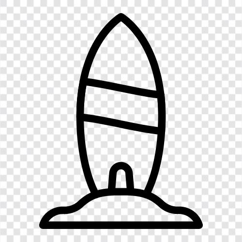 Surfbrett, Longboard, Shortboard, Wellenreiten symbol