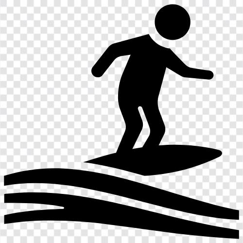 surfing, wave, surfer, break icon svg