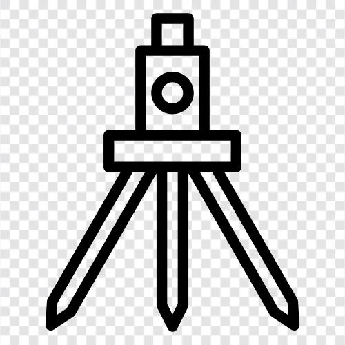 surveying, measurement, level, tripod icon svg