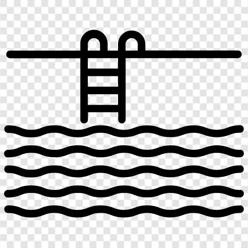 Schwimmbecken, Schwimmbeckenbedarf, Schwimmbeckenpflege symbol