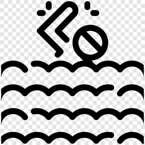 Schwimmbäder, Schwimmkurse, Schwimmteam, Schwimmen symbol