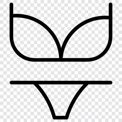 Badeanzug, Bikini Körper, Badeanzug Körper, Ernährung symbol