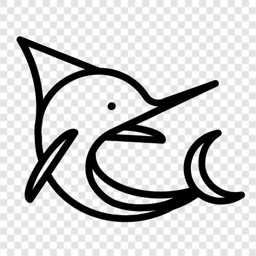 Schwertfisch Fischerei, Schwertfisch Rezepte, Schwertfisch Jagd, Schwertfisch Landwirtschaft symbol