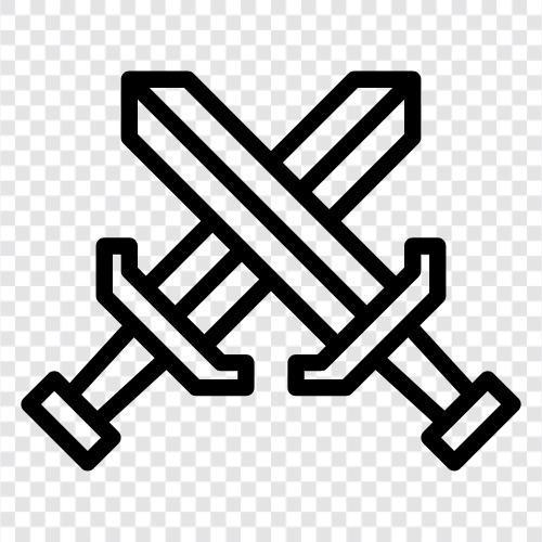 Swords, Blade, Combat, Weapon icon svg