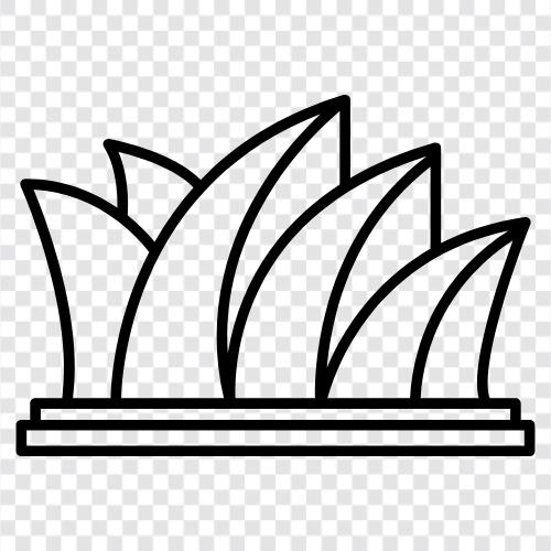 Sydney, Australia, Opera House, architecture icon svg