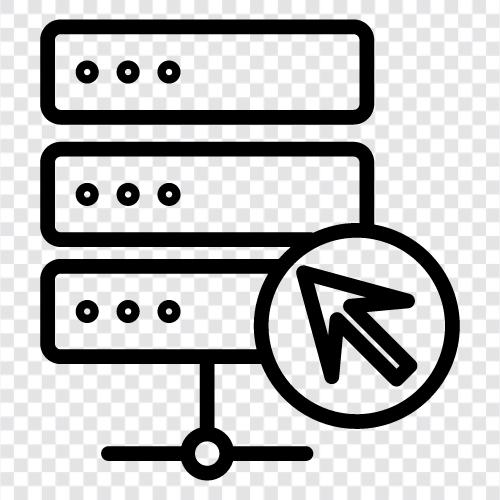 Tabelle, Spalte und Zeile Datenbank, und, Datenbank auswählen symbol