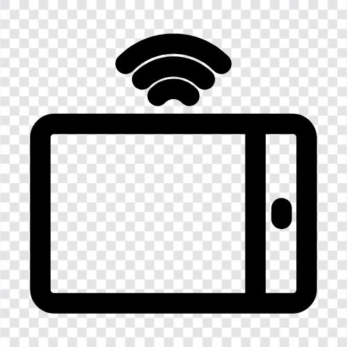 Tablet bağlantısı, wifi tablet bağlantısı, kablosuz tablet bağlantısı ikon svg