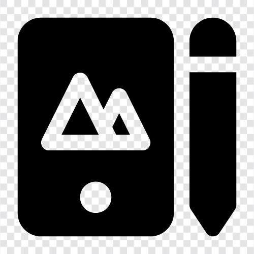 Tablet, Drawing Tablet, Art Tablet, Drawing Software icon svg