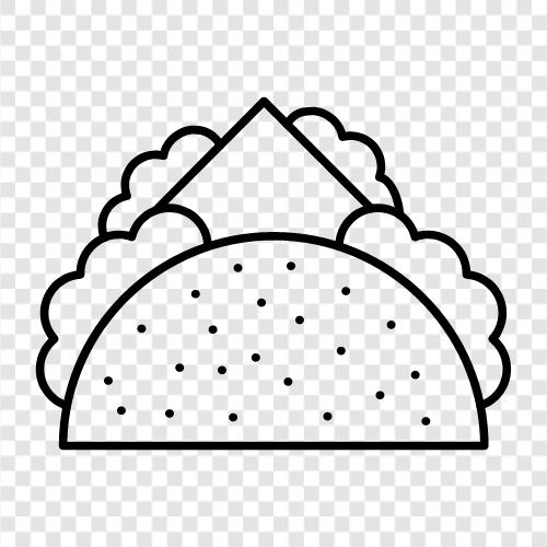 tacos, taco ikon svg