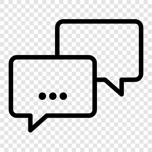 talk, discussion, chat, online icon svg