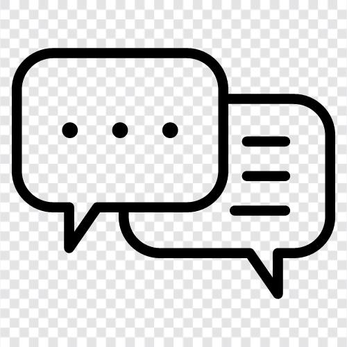 Talking, Meeting, Discussion, Dialogue icon svg
