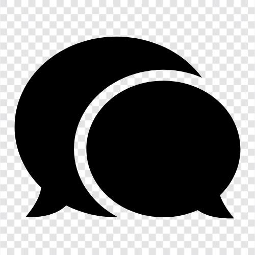 talking, chatting, discussion, dialogue icon svg