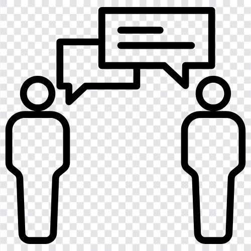 Gespräch, Dialog, Interaktion, Interaktionsdesign symbol