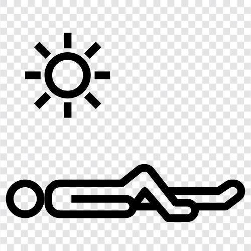 Sonnenbaden symbol