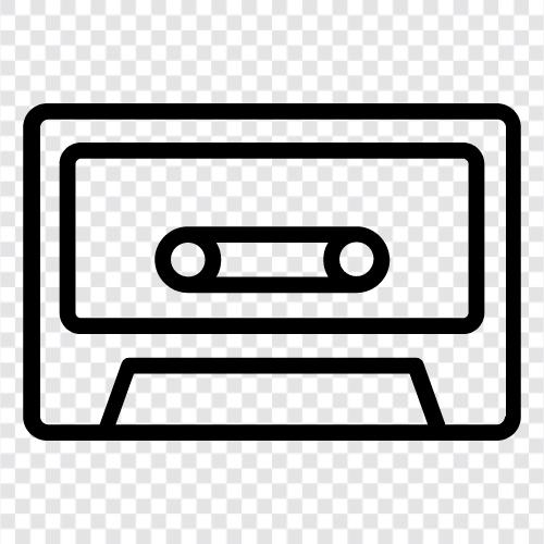 tape, audio, reel, cassette icon svg