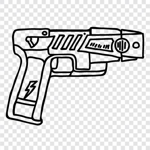 tasers, stun gun, stun gun review, taser guns for sale icon svg