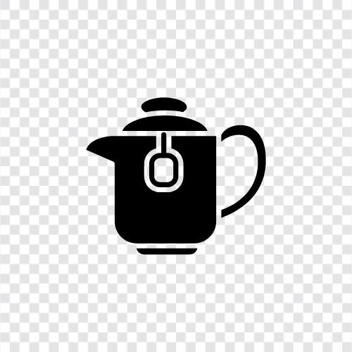 tea, cups, brewing, pot icon svg