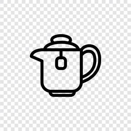Tee, Tassen, Topf, Brauen symbol