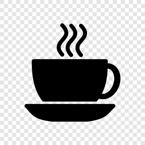 tea, cup, hot, black icon svg