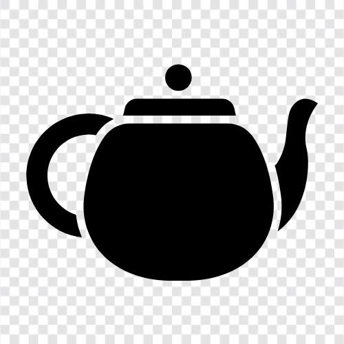 Teekanne Deckel, Teekanne Zubehör, Teekanne Auslauf, Teekanne symbol