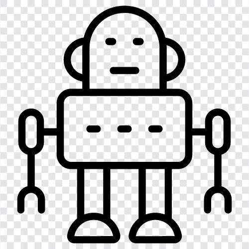technology, artificial intelligence, robot cars, robot arms icon svg