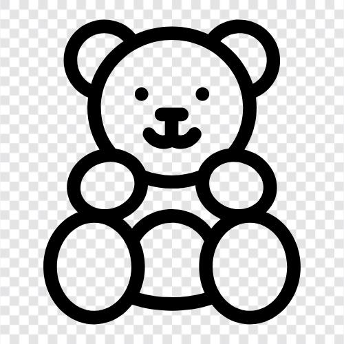 teddy bear, bears, plush toy, soft toy icon svg