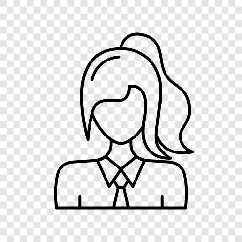 Teen Girl, Young Girl, Student Girl icon svg