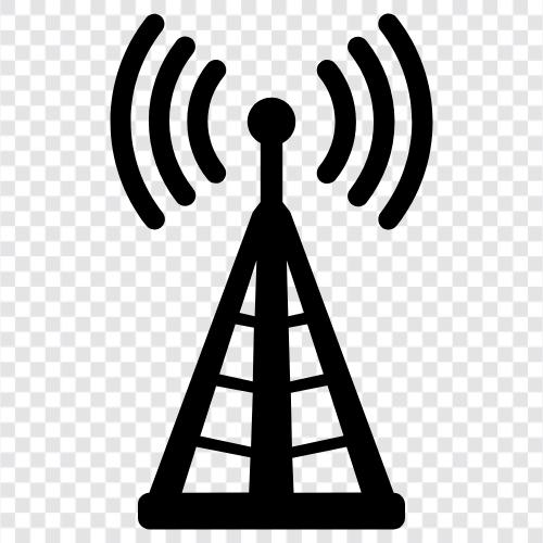 telekom kulesi, anten kulesi, hücre kulesi, kule ikon svg