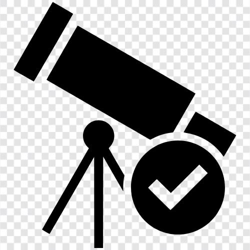 telescope, telescopes, telescopic, telescope check mark icon svg