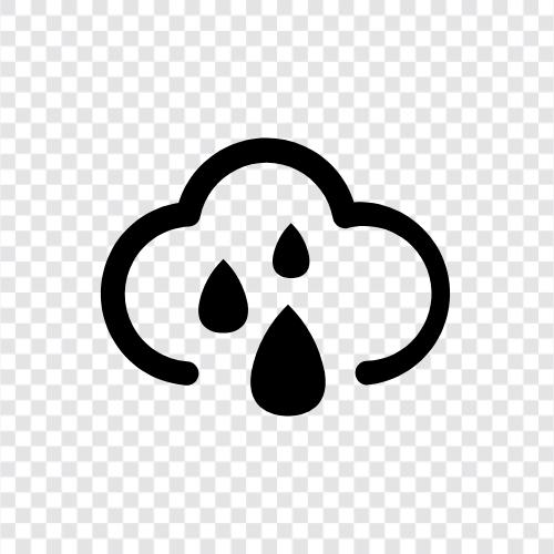 temperature, precipitation, clouds, thunderstorms icon svg