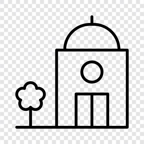 Tempelarchitektur, Tempelentwurf, Tempelrestauration, Tempelsanierung symbol