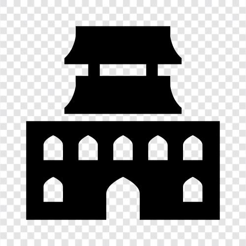 temple bells, temple tours, temple grounds, temple architecture icon svg