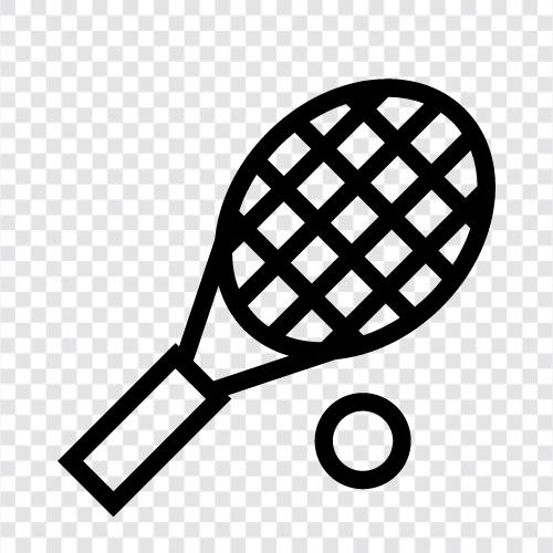 Tennisballs, Tennisschläger, Tennisschuhe, Tennisplätze symbol