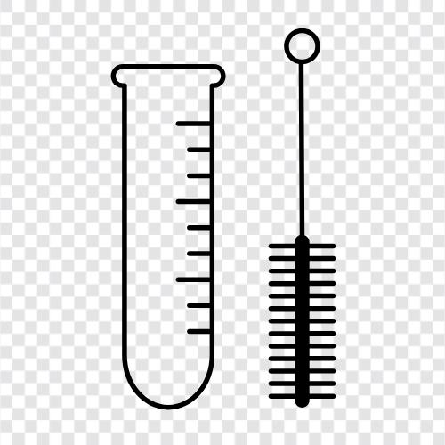 test tube cleaning brush, test tube brush kit, test tube brush handle, test tube brush icon svg