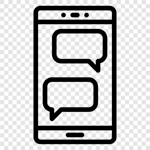 texting, messaging, chatting, mobile phone icon svg