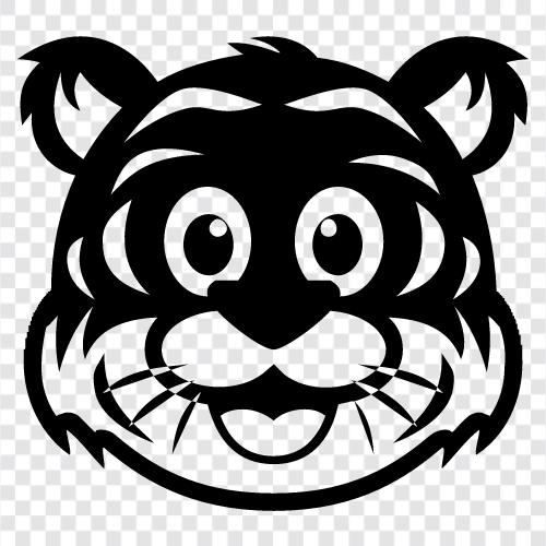 the big cat, king of the jungle, powerful, agile icon svg