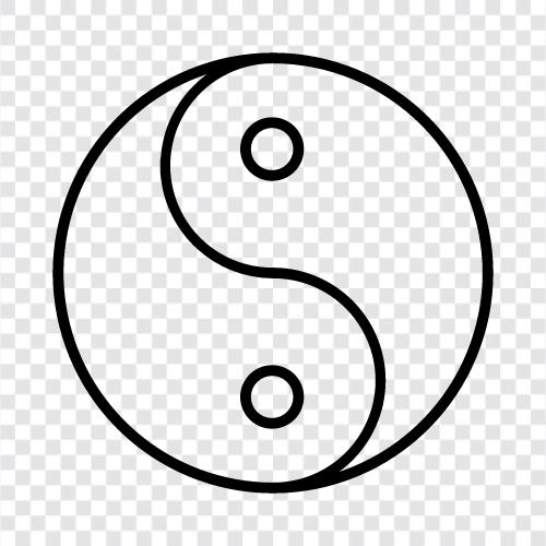 the opposite of yang, balance, harmony, duality icon svg