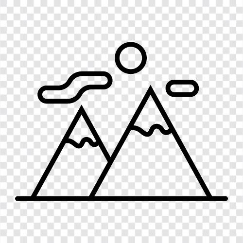 the peaks, the slopes, the cliffs, the canyons icon svg