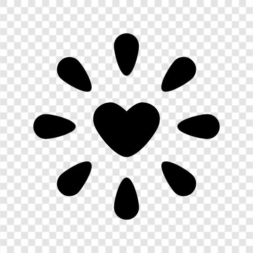 the sun, love, heart, emotions icon svg