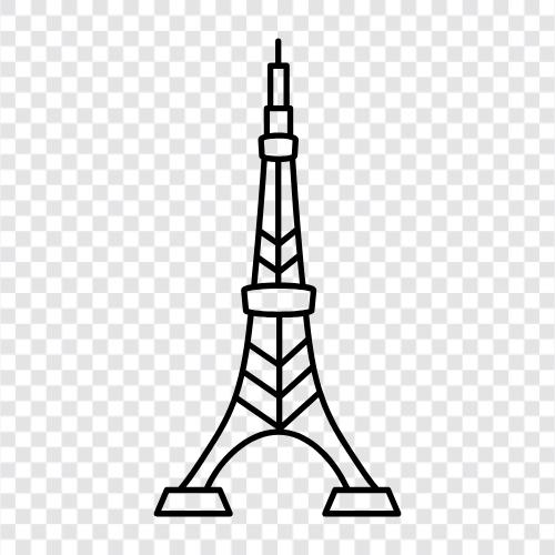 Tokyo Tower icon svg