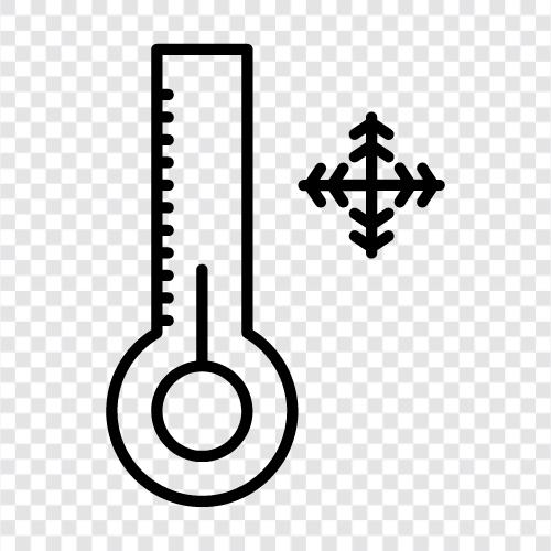 thermometer in winter, how, thermometer winter icon svg