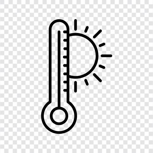 Thermometerlesung, Fieber, Gesundheitsversorgung, medizinisches Thermometer symbol