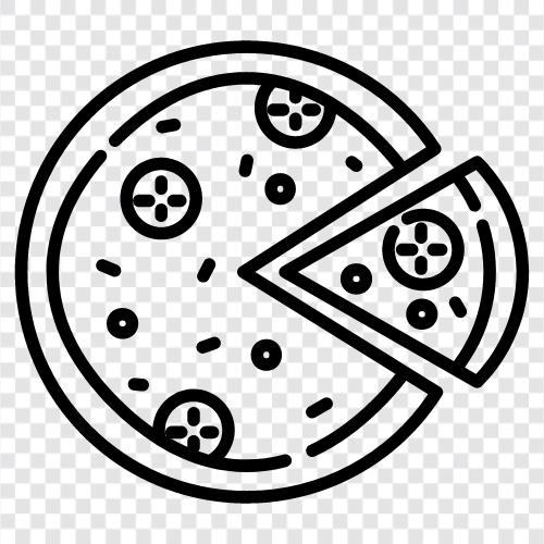 thin crust, cheese, pepperoni, sausage icon svg