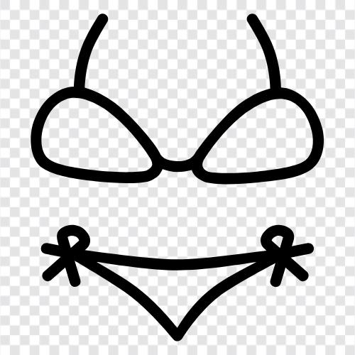 String, Badeanzug, Badehose, Bikini symbol