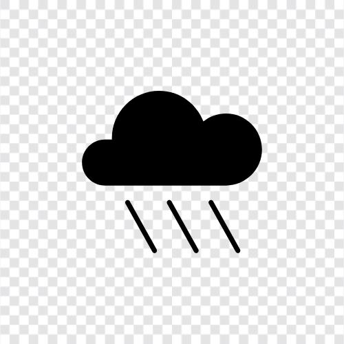 thunder, rainbows, umbrellas, rainfall icon svg