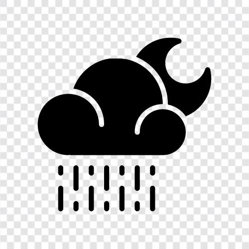 thunder and lightning, darkness, clouds, rain icon svg