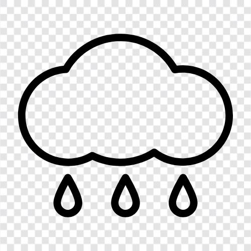 thunder, precipitation, heavy, wet icon svg