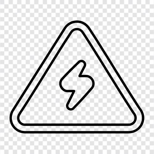 thunder sign, storm sign, weather sign, lightning sign icon svg