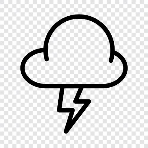 Gewitter, Sturm, Regen, Tornado symbol