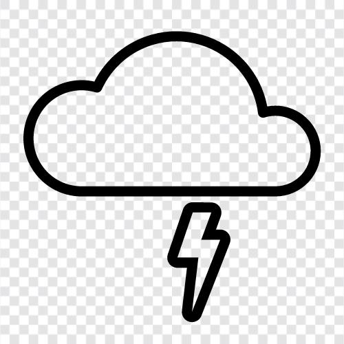 thunder, storm, weather, tornado icon svg